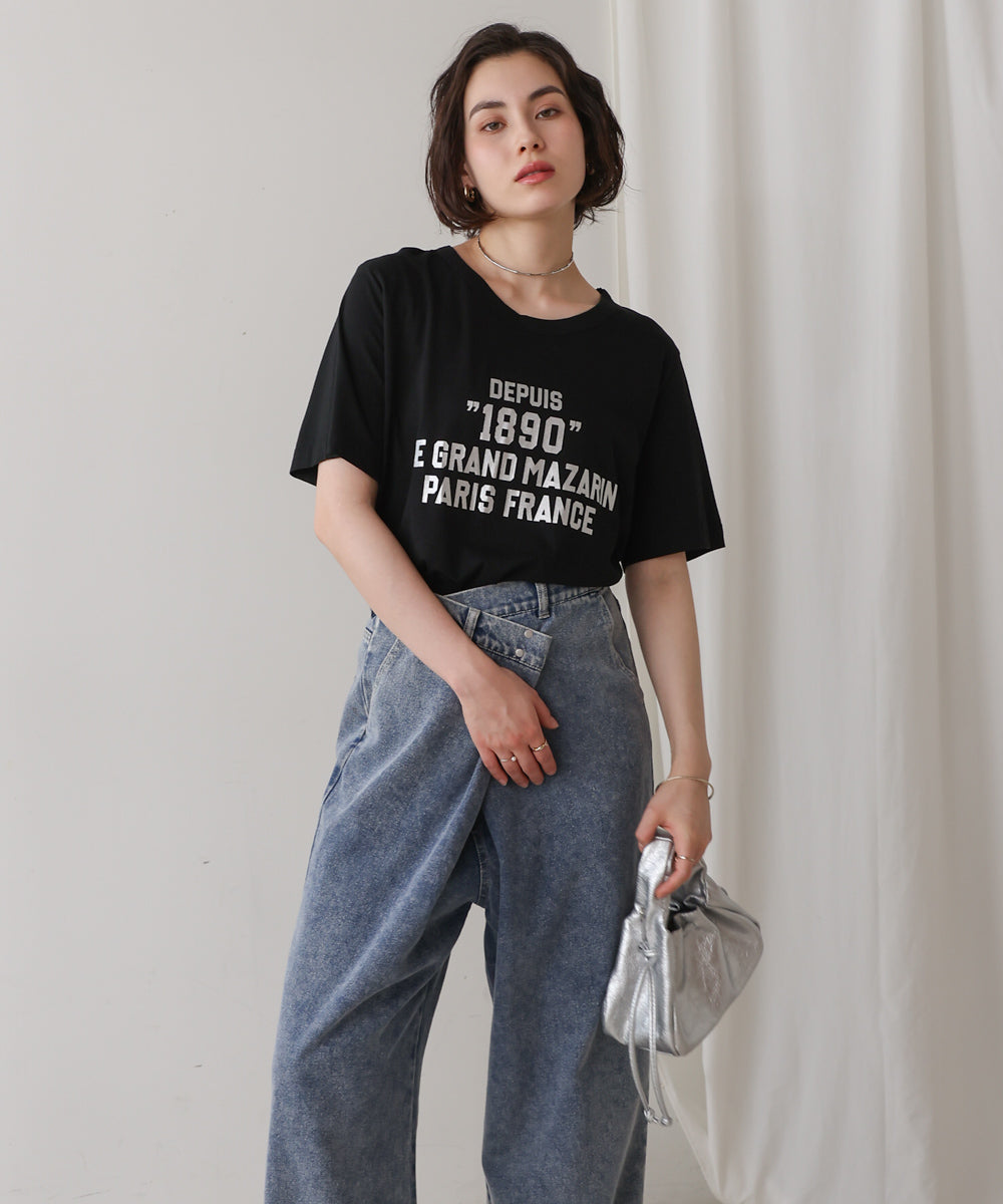 リサイクルポリ天竺ナンバリングTee
