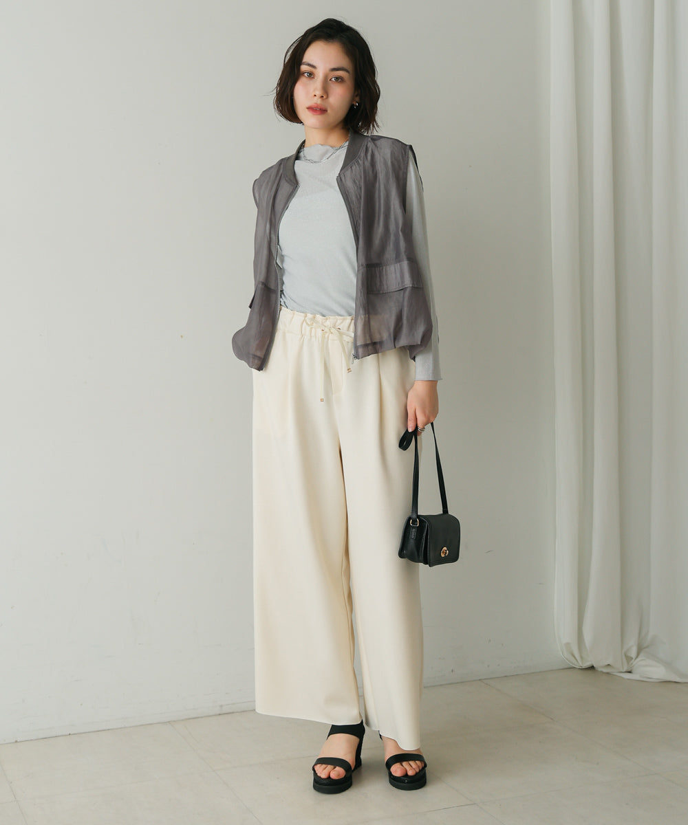 パウンドストレッチセミワイドパンツ