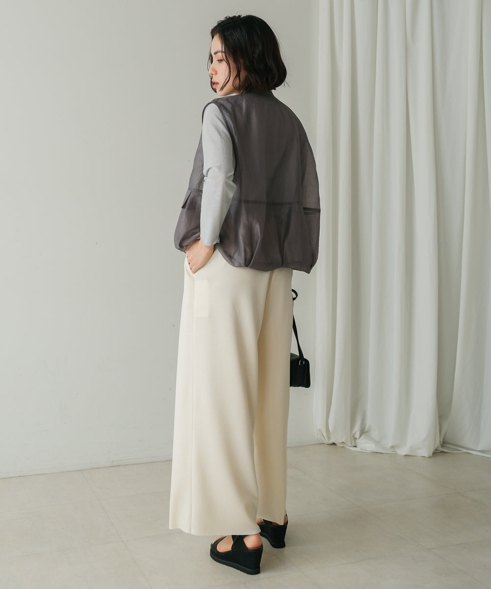 パウンドストレッチセミワイドパンツ