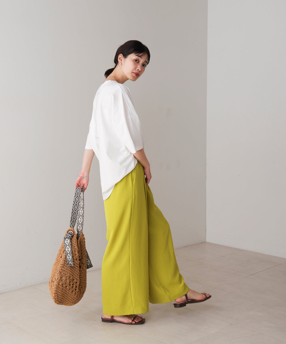 Wシルケット立体グリッターロゴT
