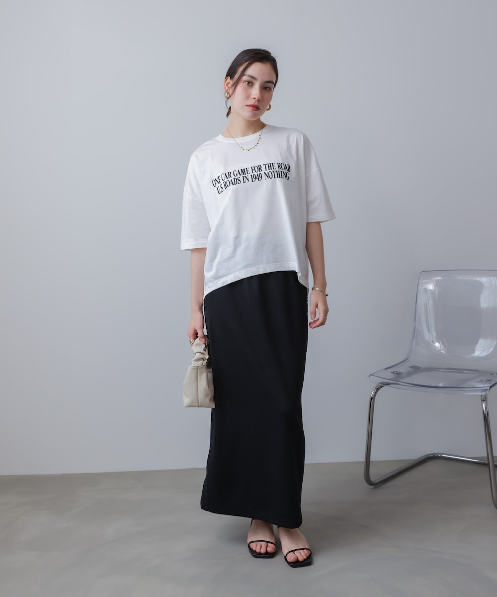 レタリングフロッキーパンツ.Tee