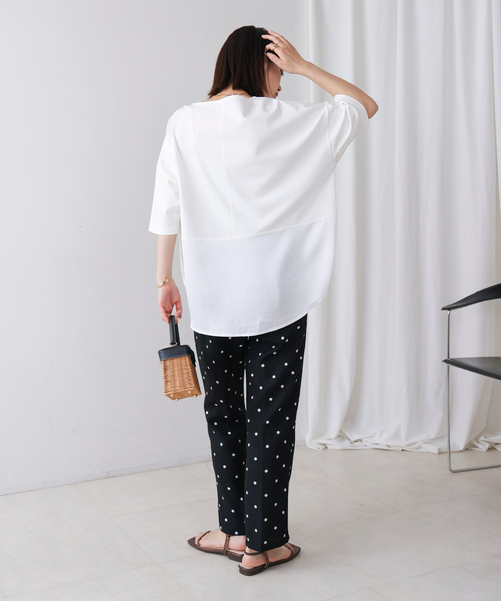 メタリック刺繍ロゴT