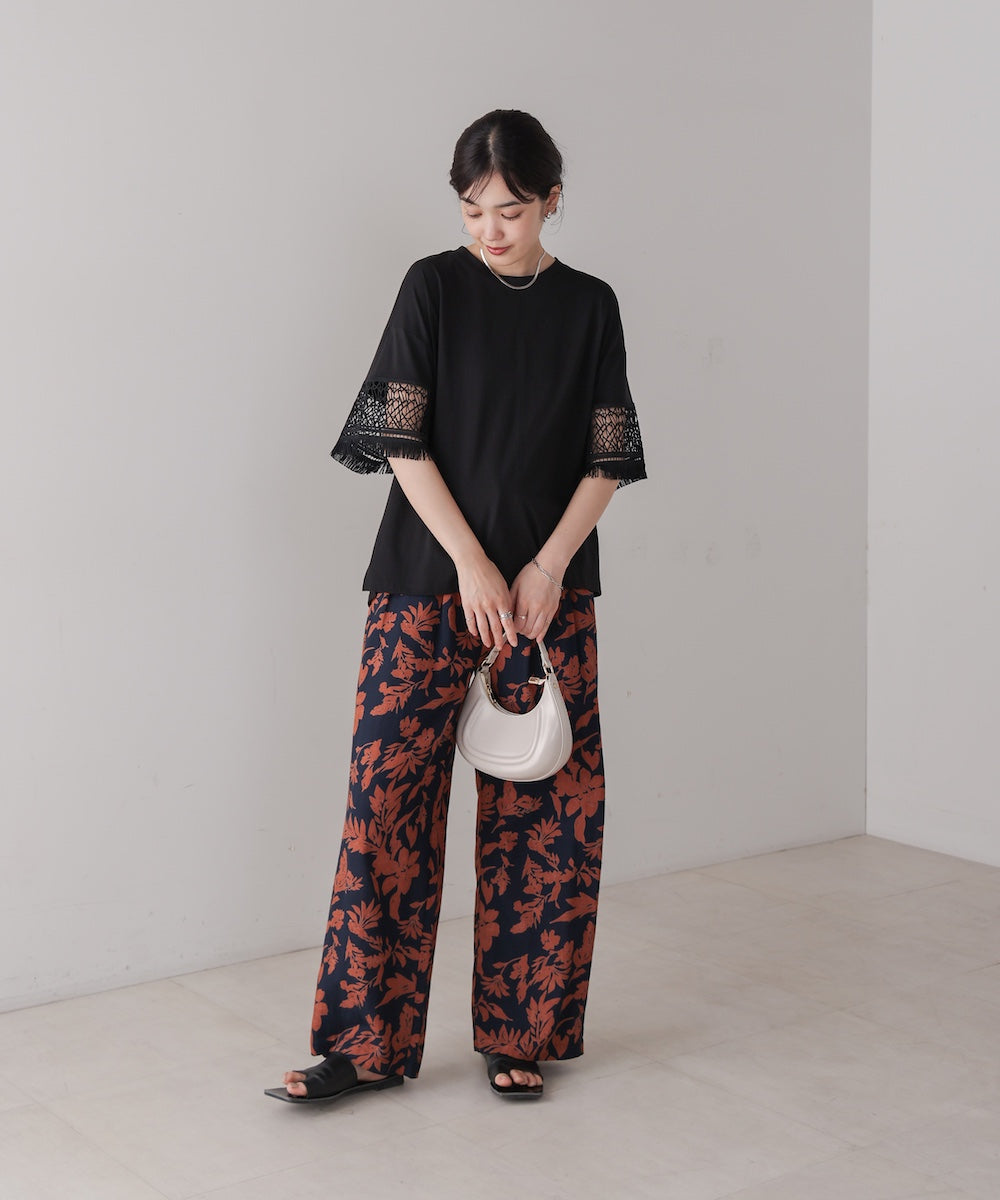 レーススリーブTシャツ