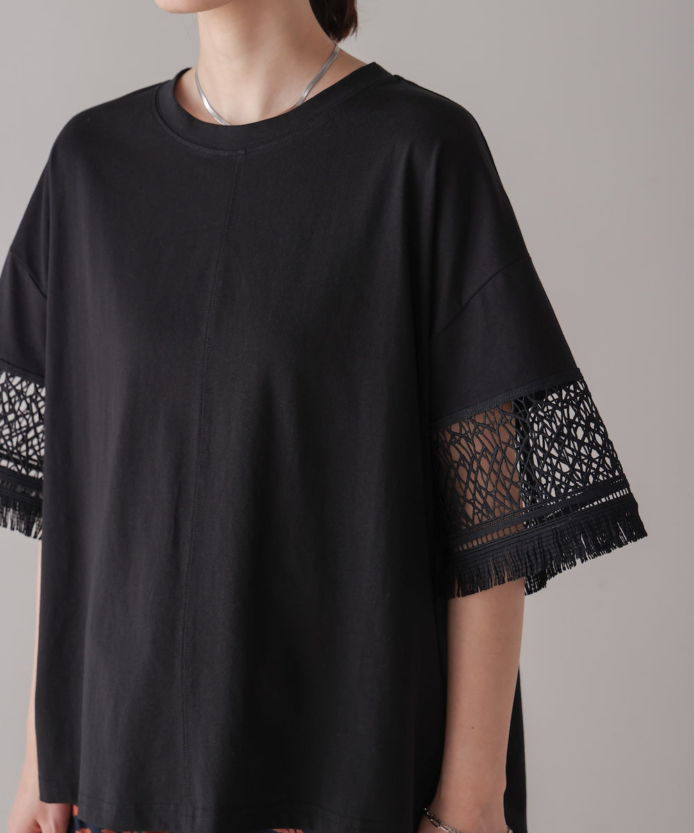 レーススリーブTシャツ