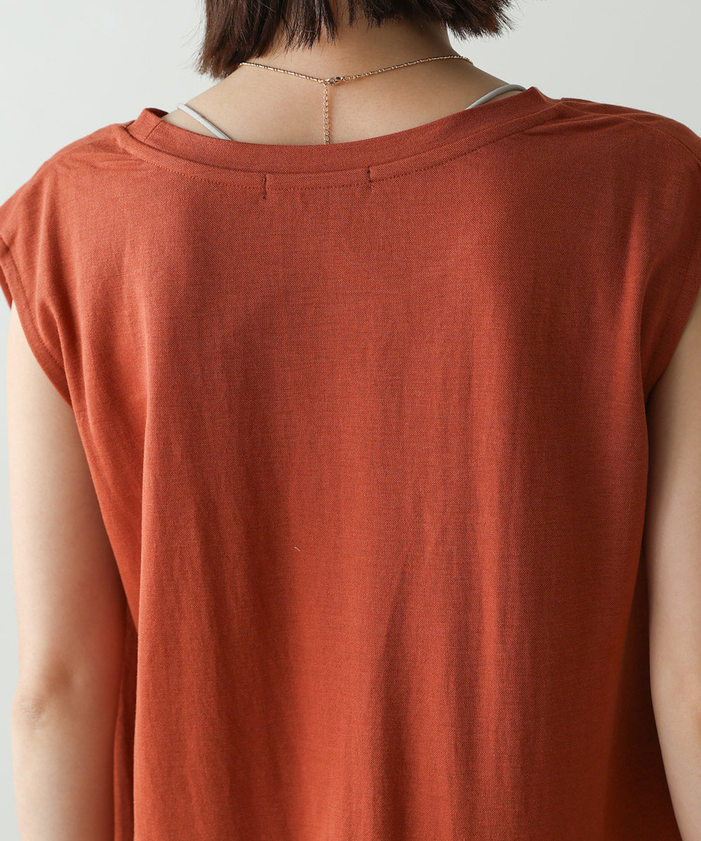 【新色追加】カノコ肩タックフレアワンピース