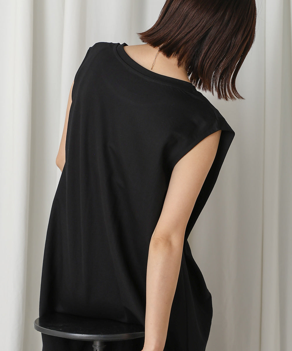 【新色追加】カノコ肩タックフレアワンピース