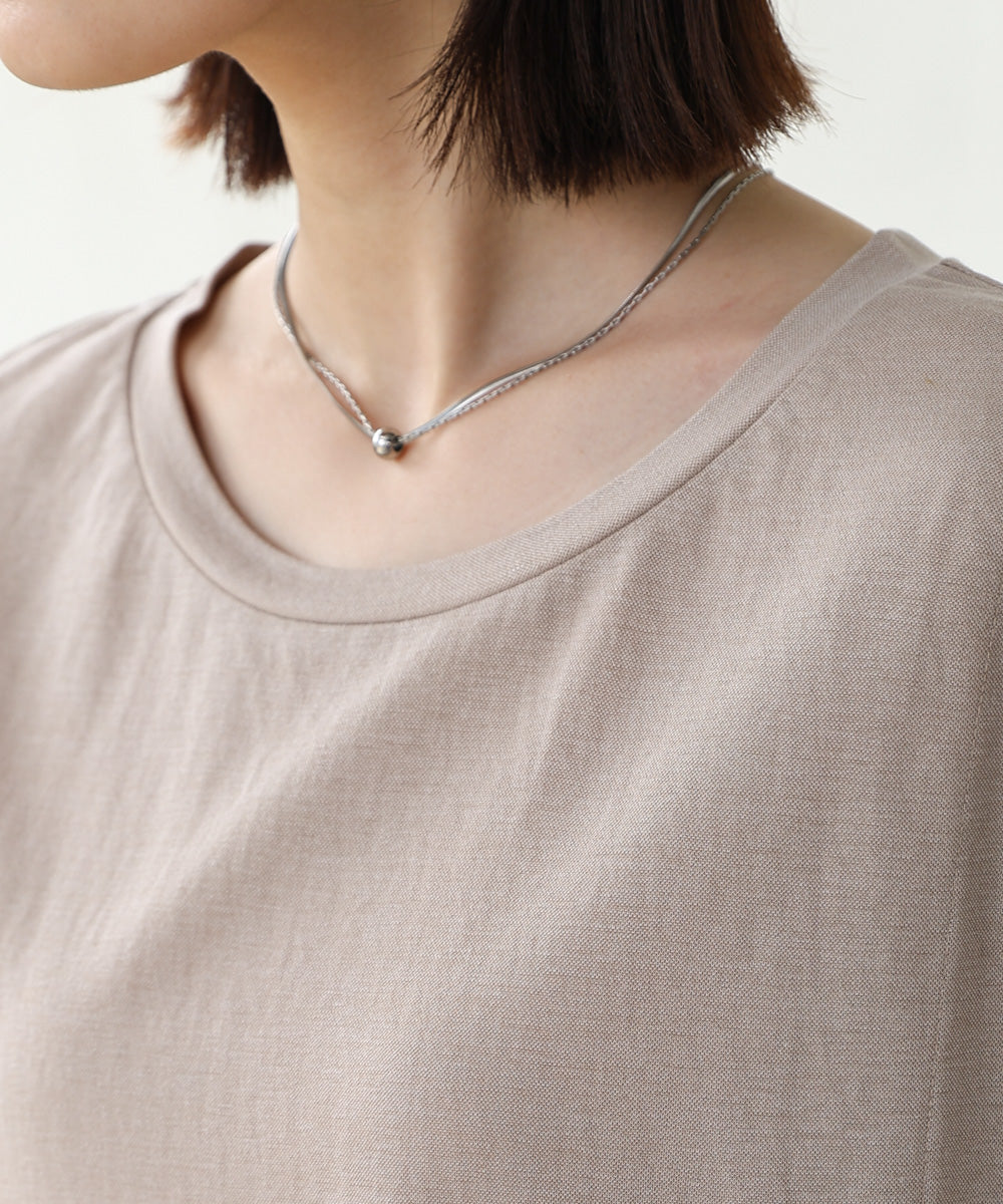 【新色追加】カノコ肩タックフレアワンピース