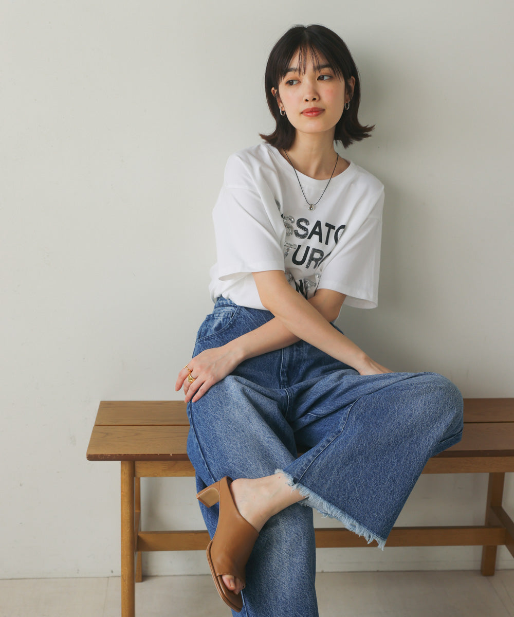 スパンコールロゴT