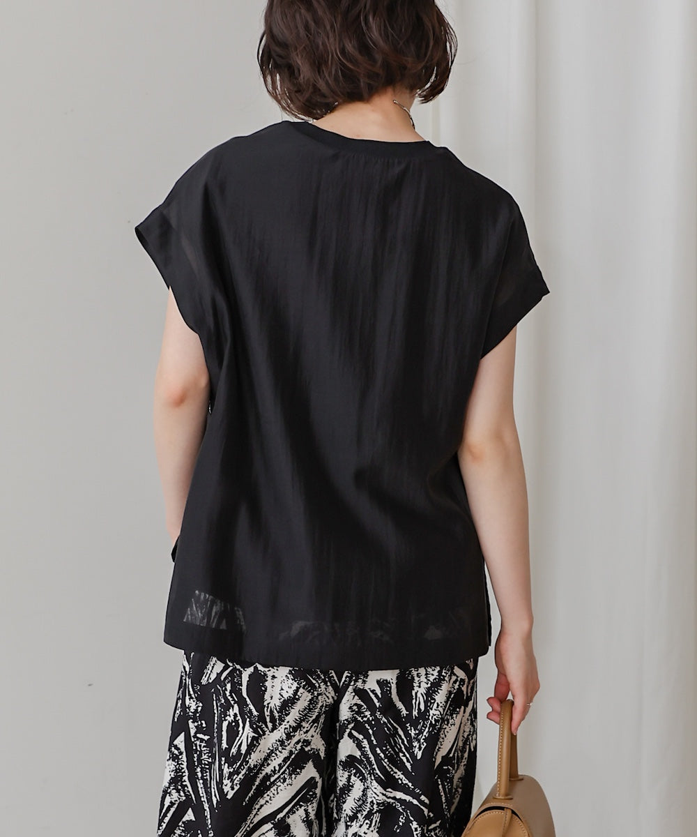 シアーカットドッキングサイドボタンプルオーバー