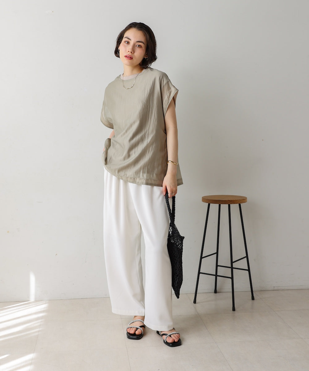 シアーカットドッキングサイドボタンプルオーバー