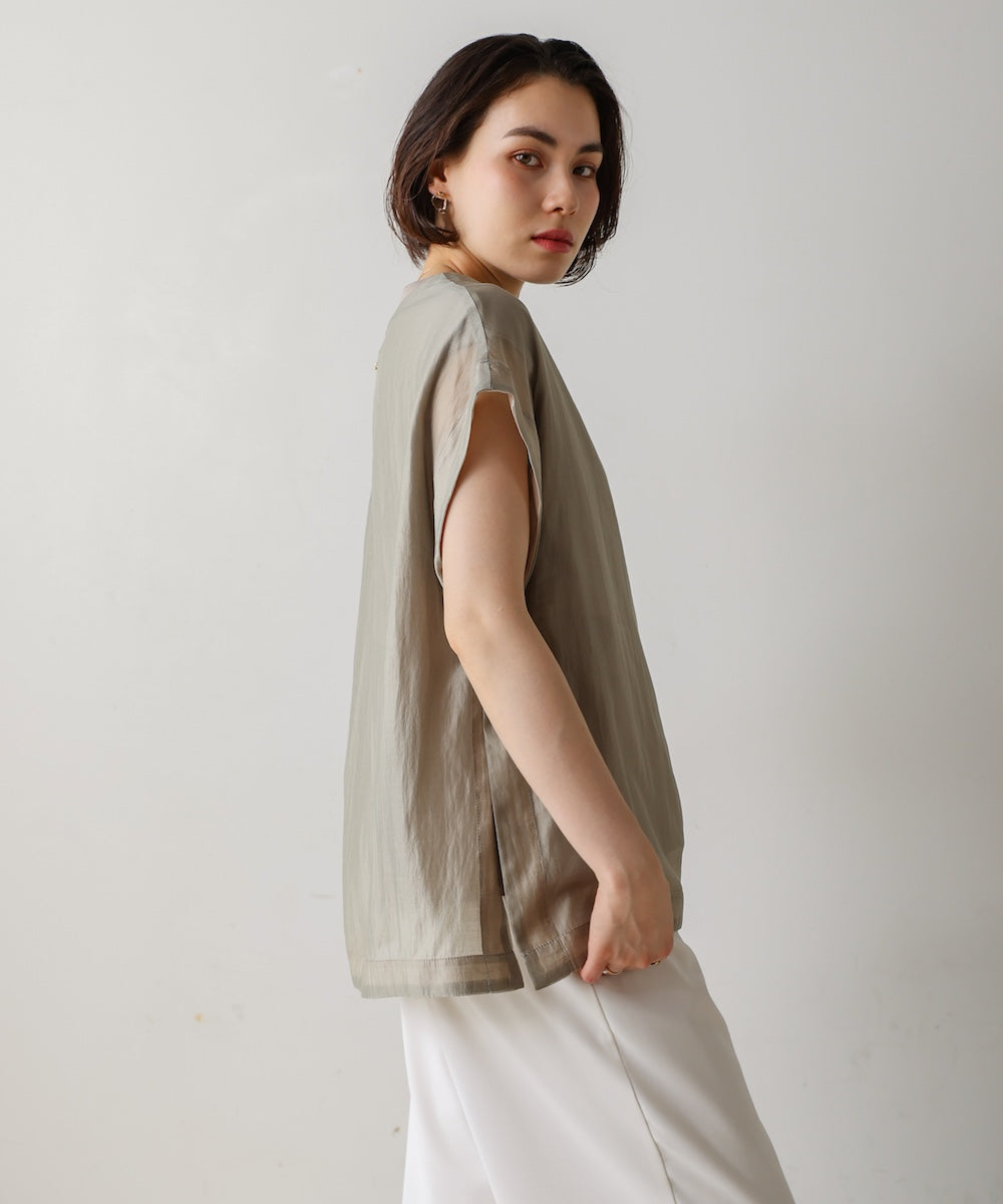 シアーカットドッキングサイドボタンプルオーバー