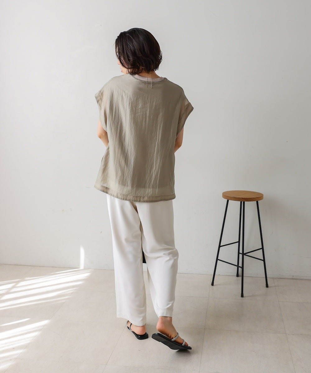 シアーカットドッキングサイドボタンプルオーバー