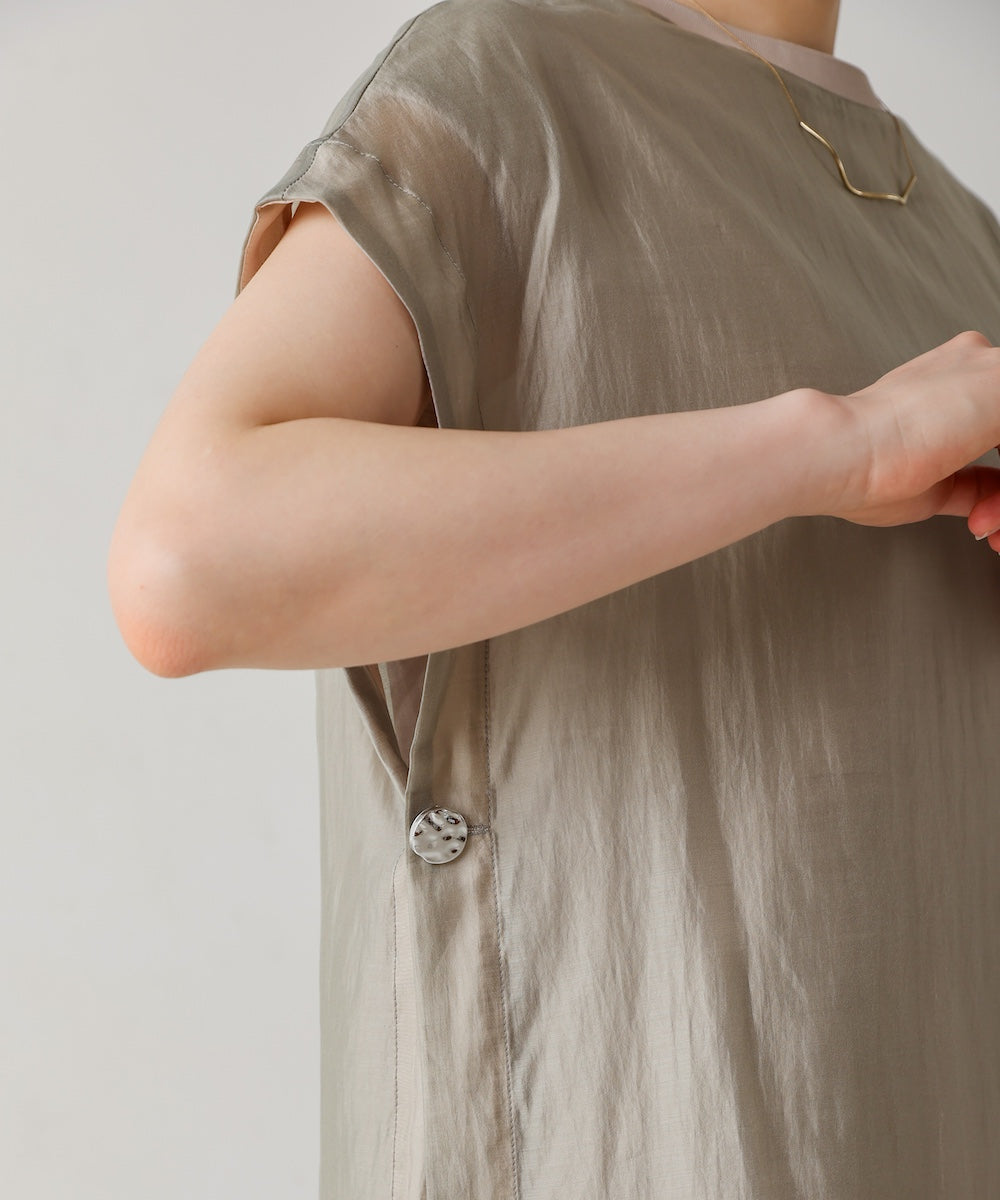 シアーカットドッキングサイドボタンプルオーバー