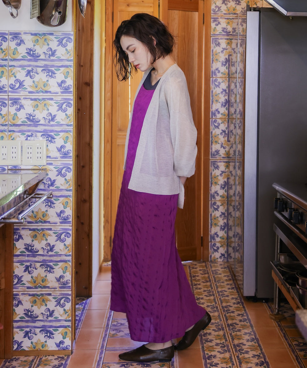 強撚ラメスリットトッパー