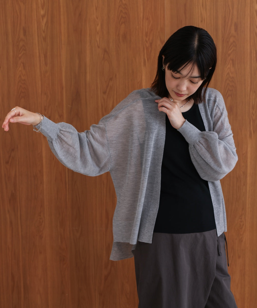 強撚ラメスリットトッパー