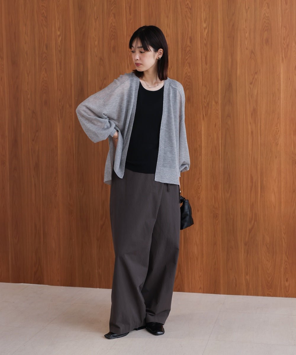 強撚ラメスリットトッパー