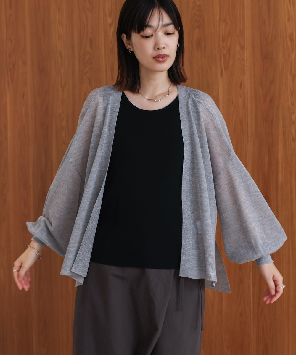 強撚ラメスリットトッパー