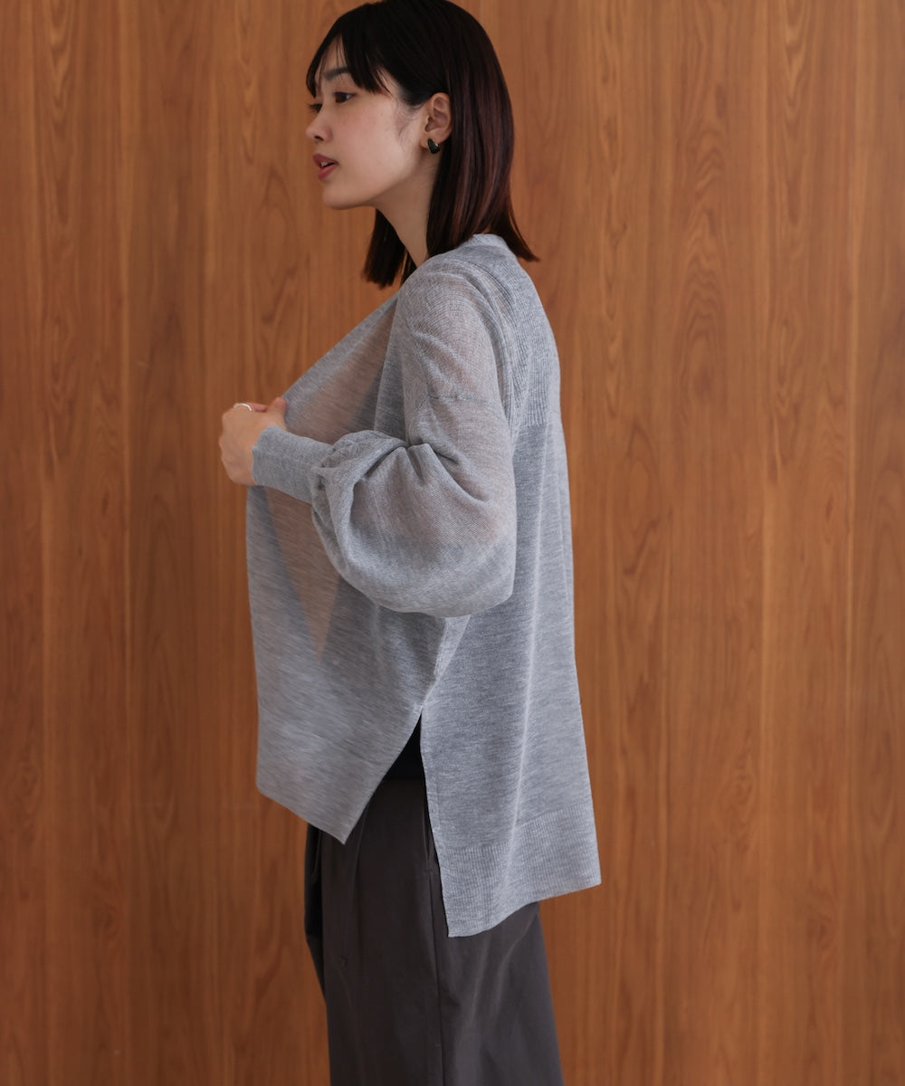 強撚ラメスリットトッパー