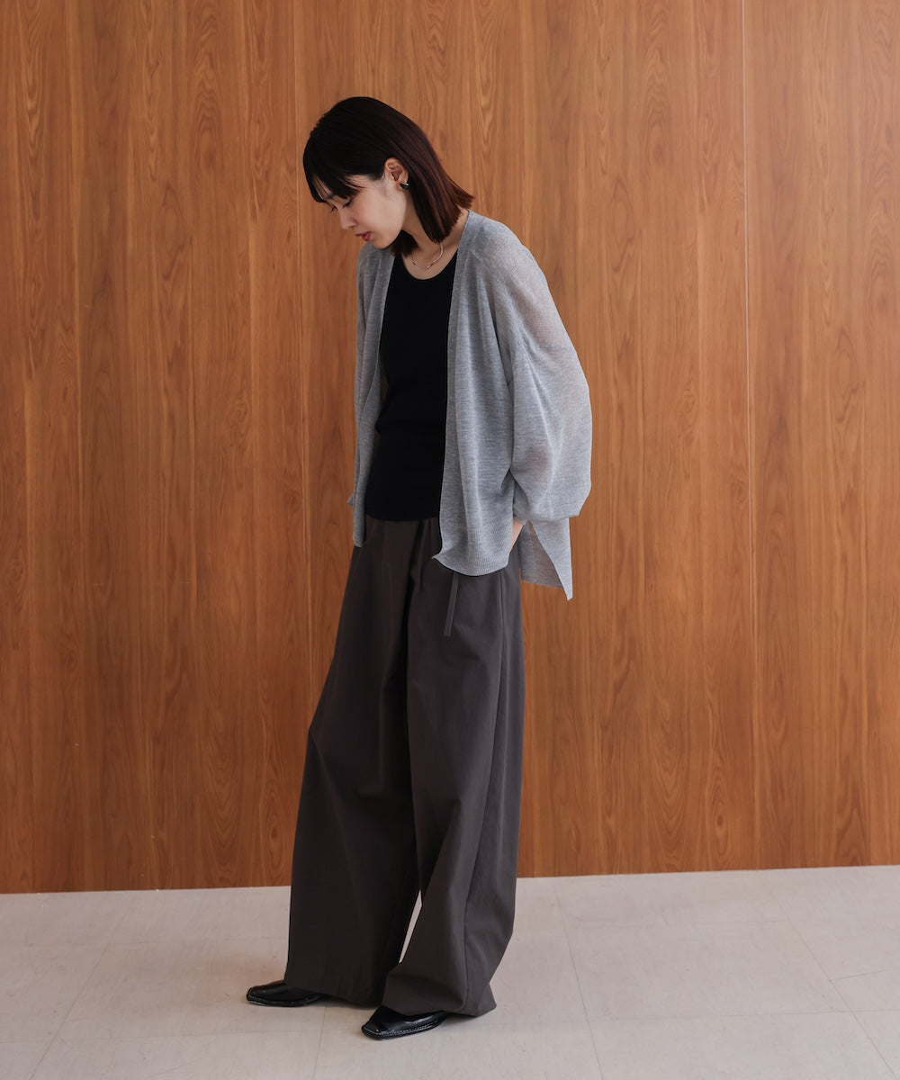 強撚ラメスリットトッパー