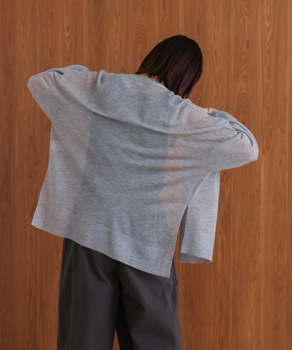 強撚ラメスリットトッパー