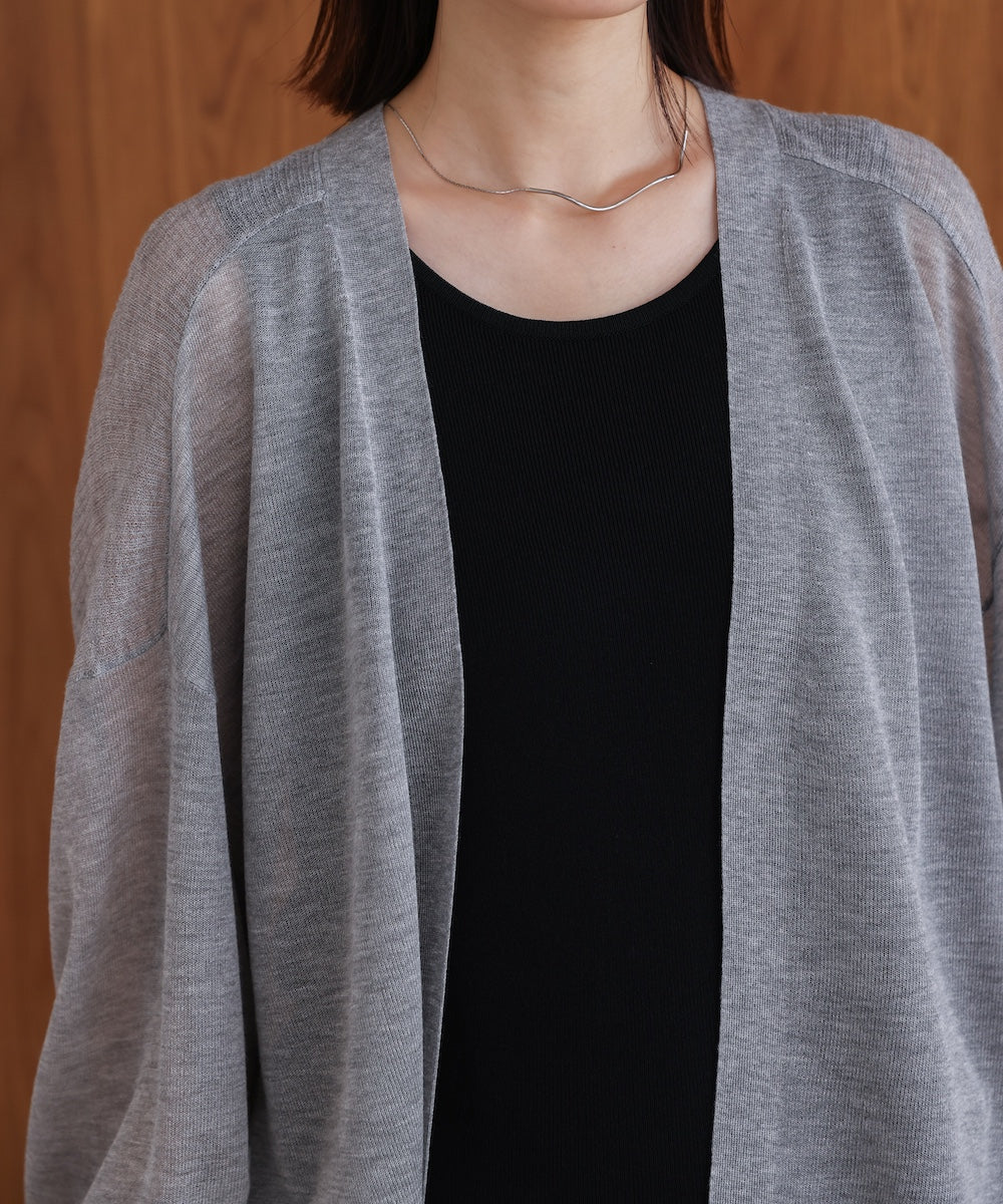 強撚ラメスリットトッパー