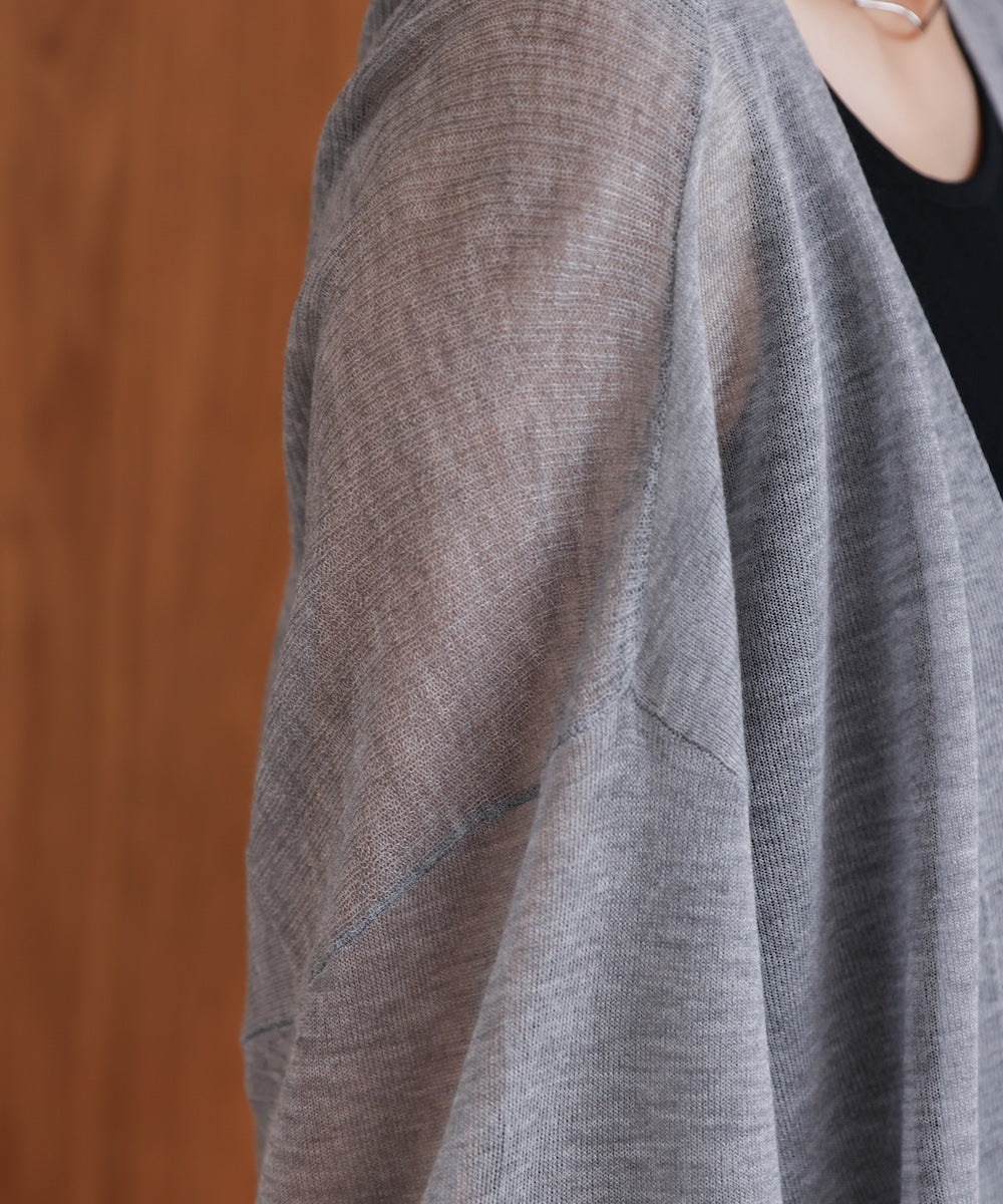 強撚ラメスリットトッパー