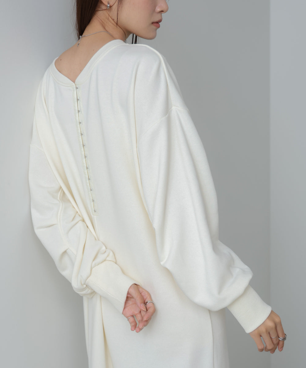 前後2WAYホックプリントマーメイドスウェットワンピース