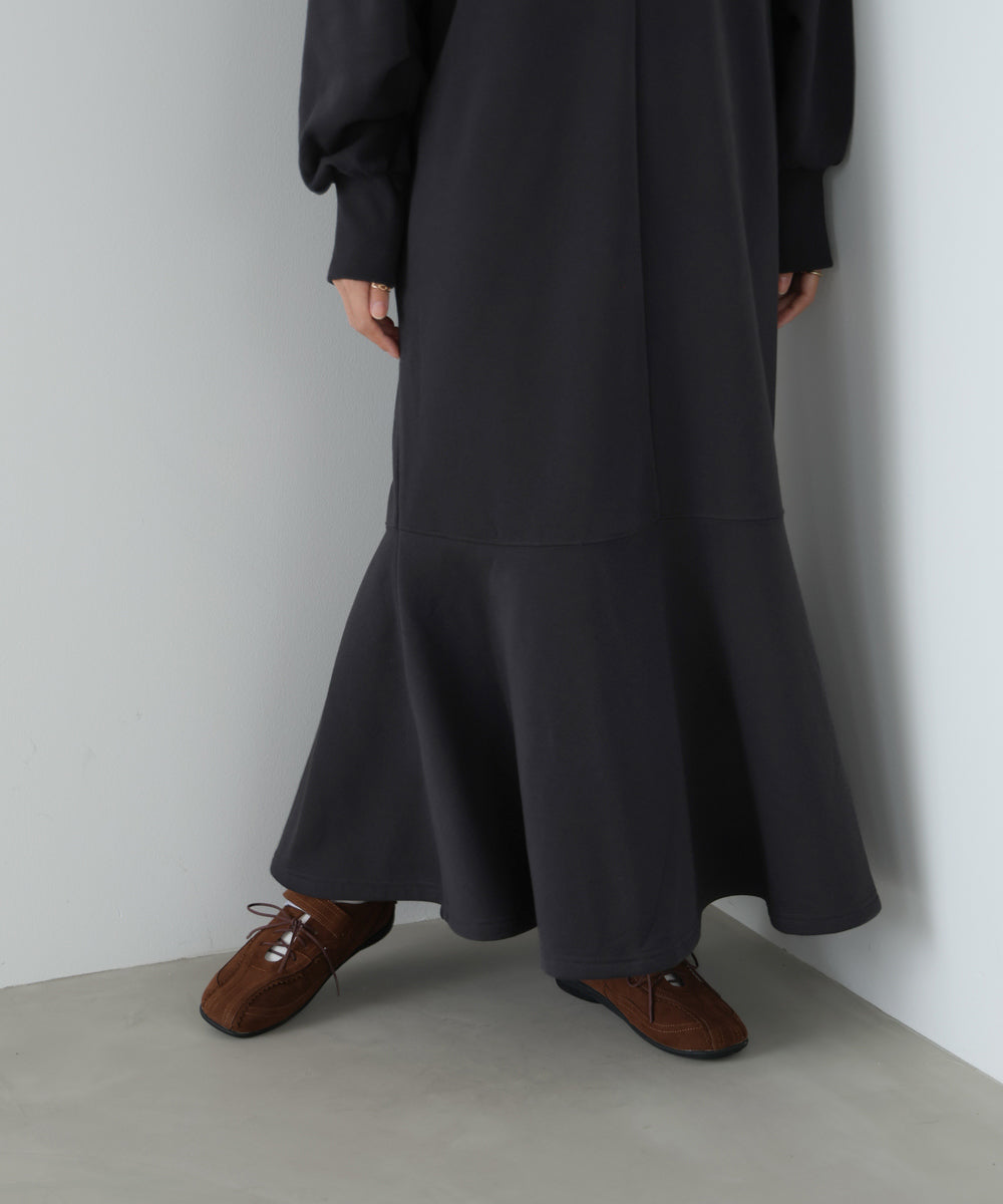 前後2WAYホックプリントマーメイドスウェットワンピース
