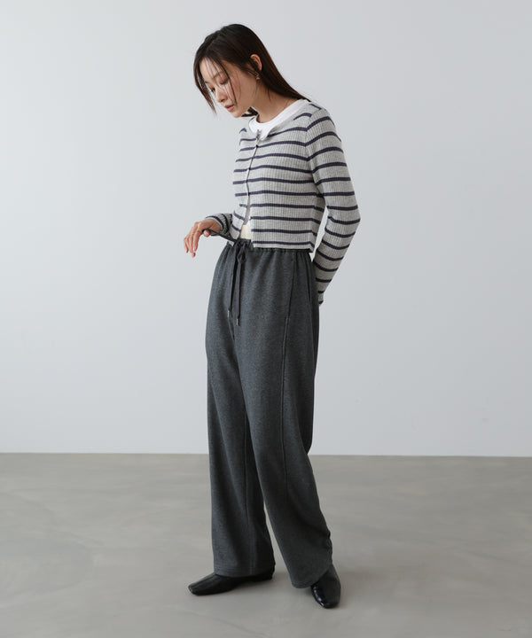 カーブシルエットスウェットパンツ