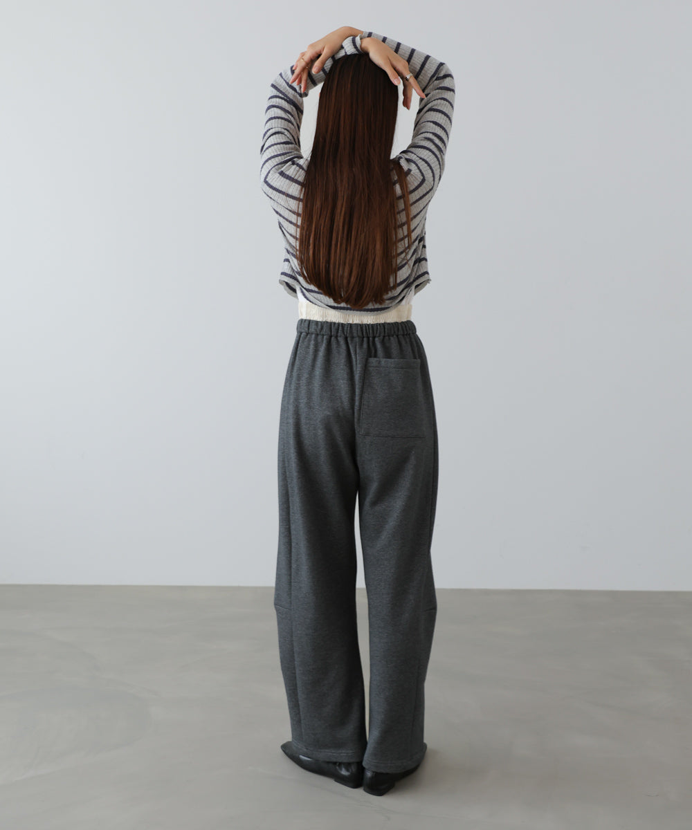 カーブシルエットスウェットパンツ