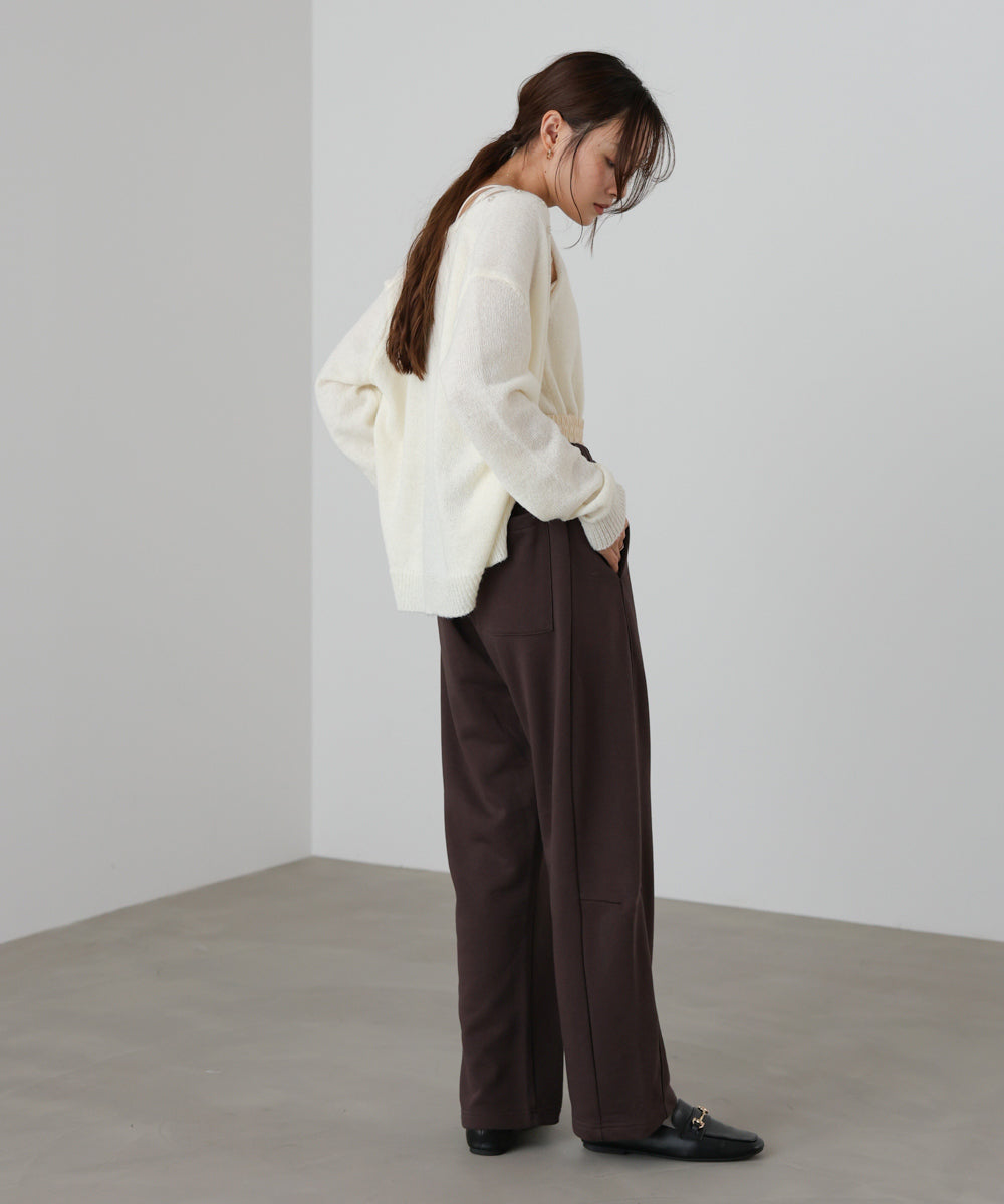 カーブシルエットスウェットパンツ