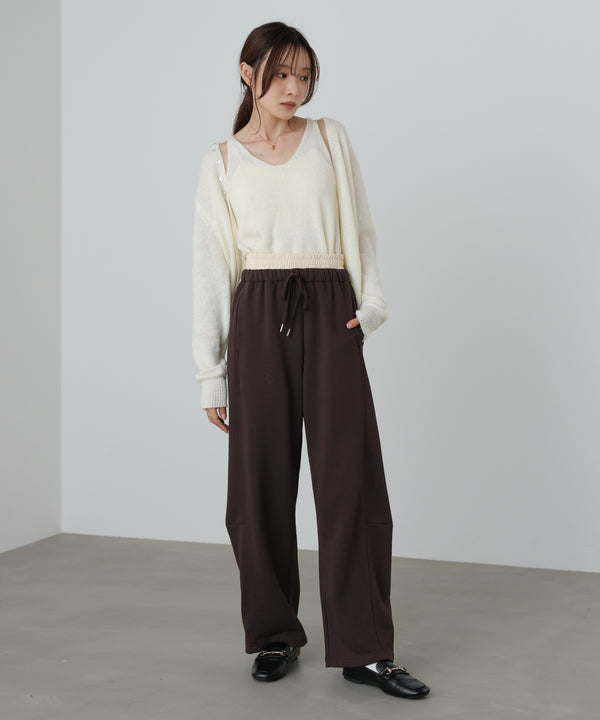 カーブシルエットスウェットパンツ