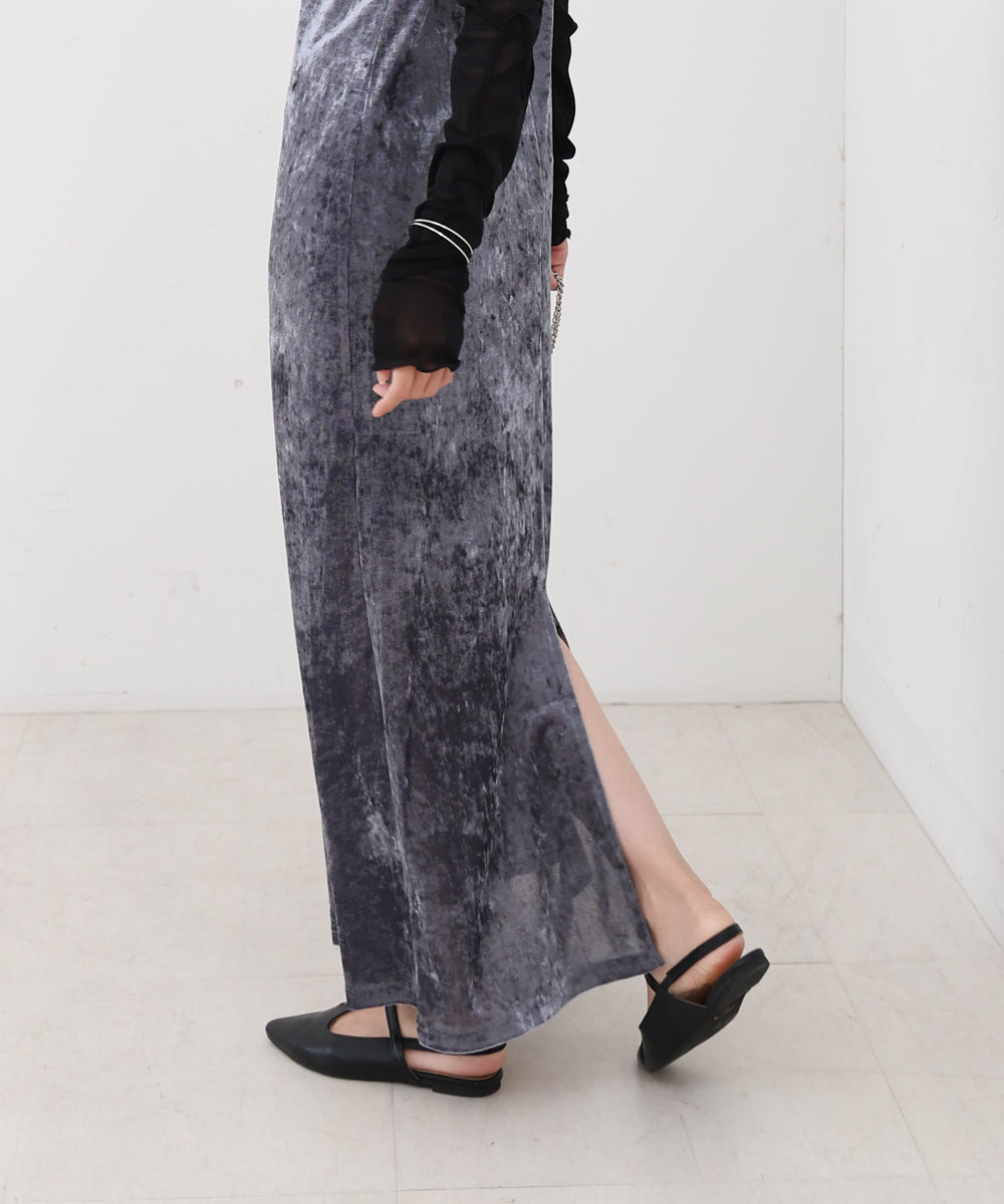 【S・Mサイズ展開】シアーベロアカップ付きキャミワンピース