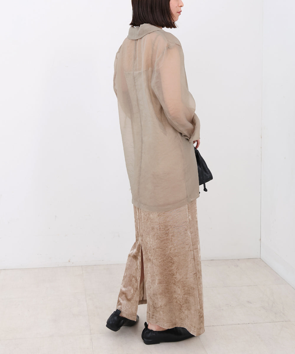 【S・Mサイズ展開】シアーベロアカップ付きキャミワンピース