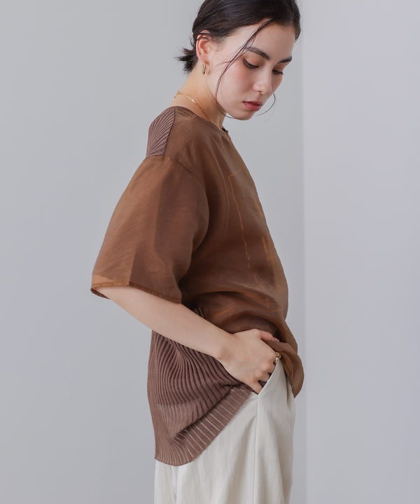 箔ロゴニットドッキングシアープルオーバー