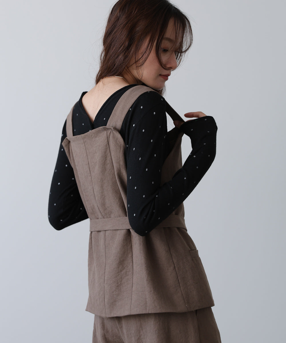 ピーチ起毛ベスト