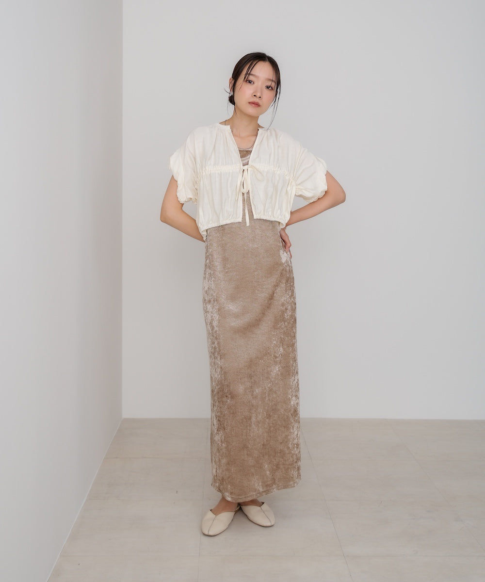 ギャザードロストシャツベスト