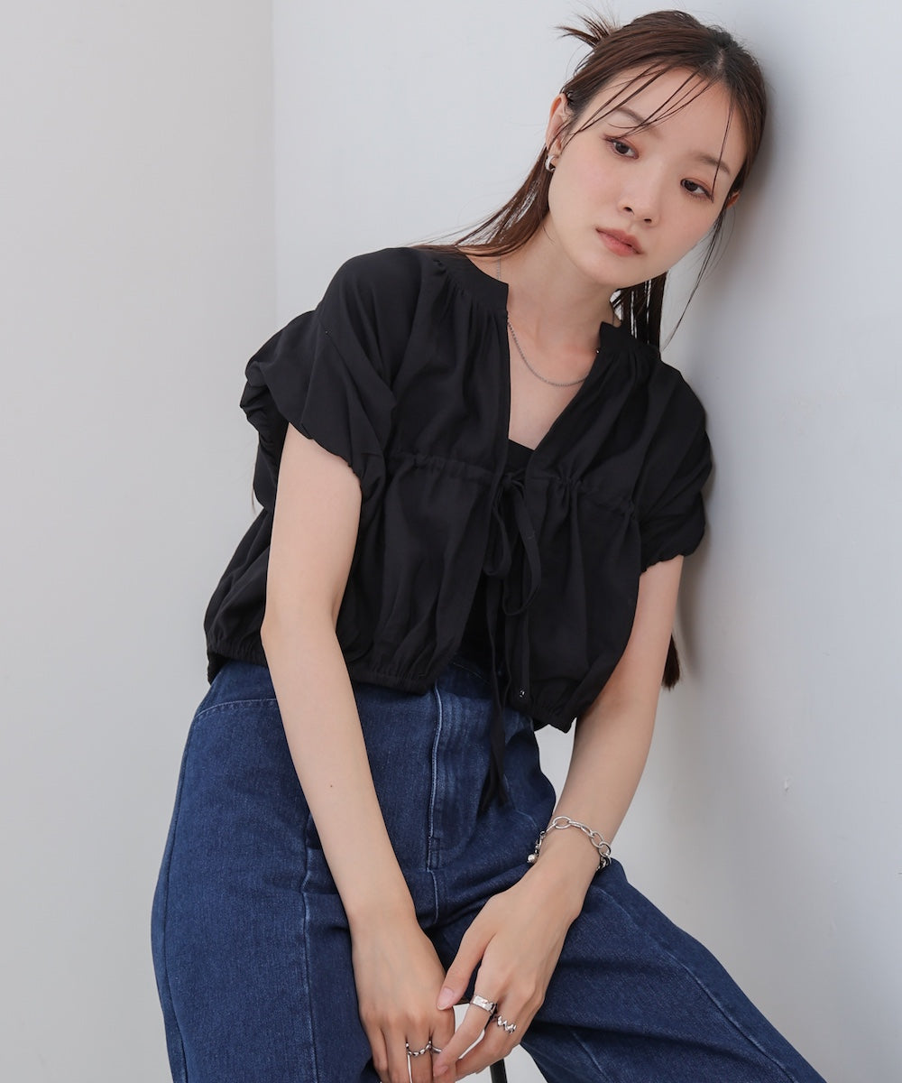 ギャザードロストシャツベスト