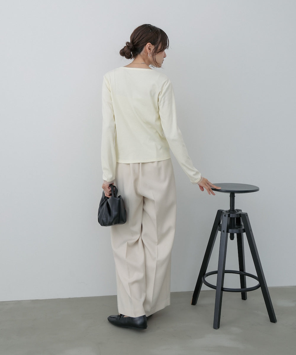 チュールギャザーカーディガン