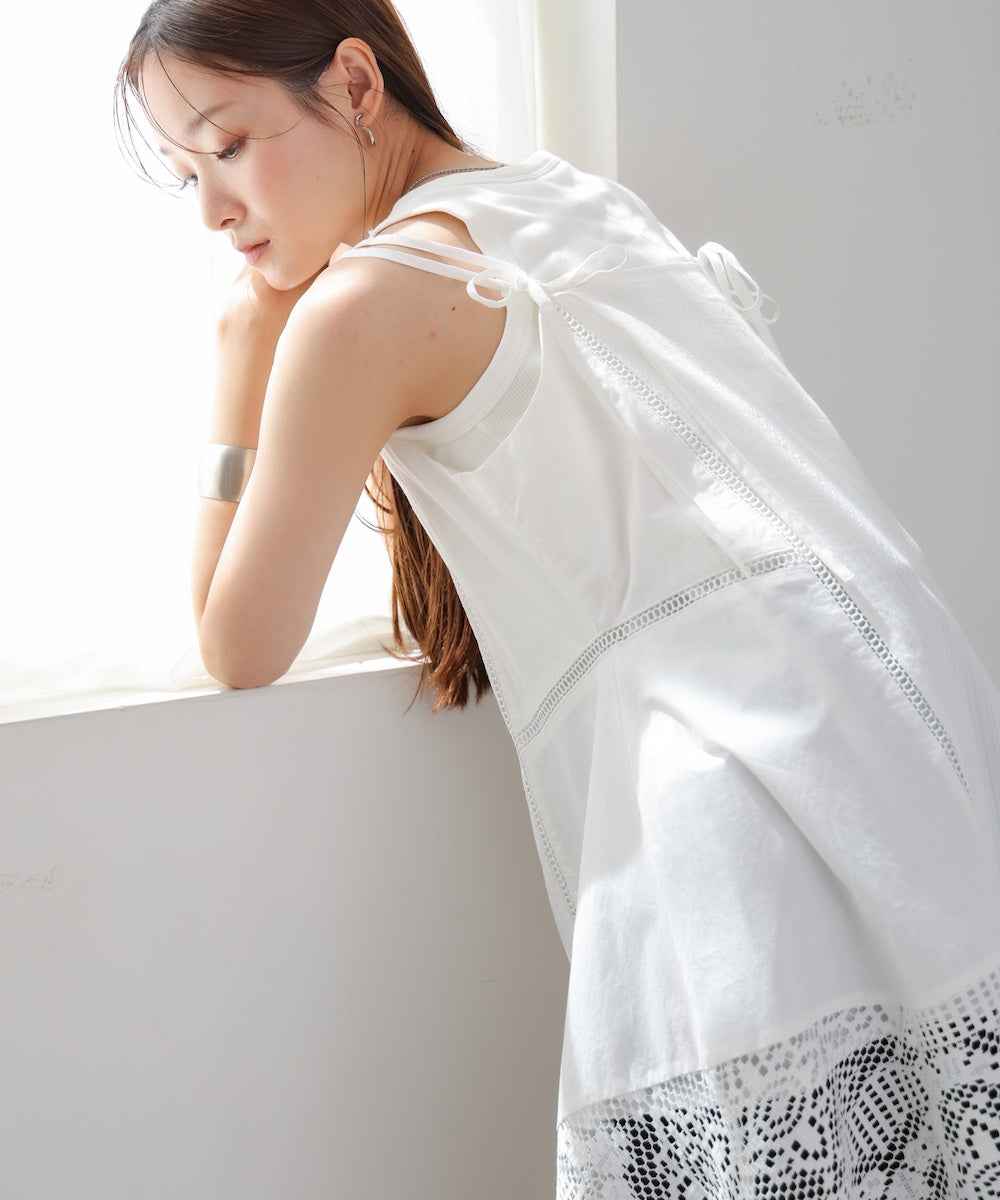 レース切り替えミニワンピピース