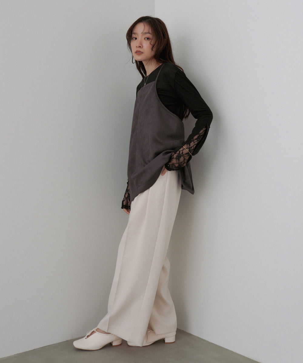 スクエアスウェードビスチェ