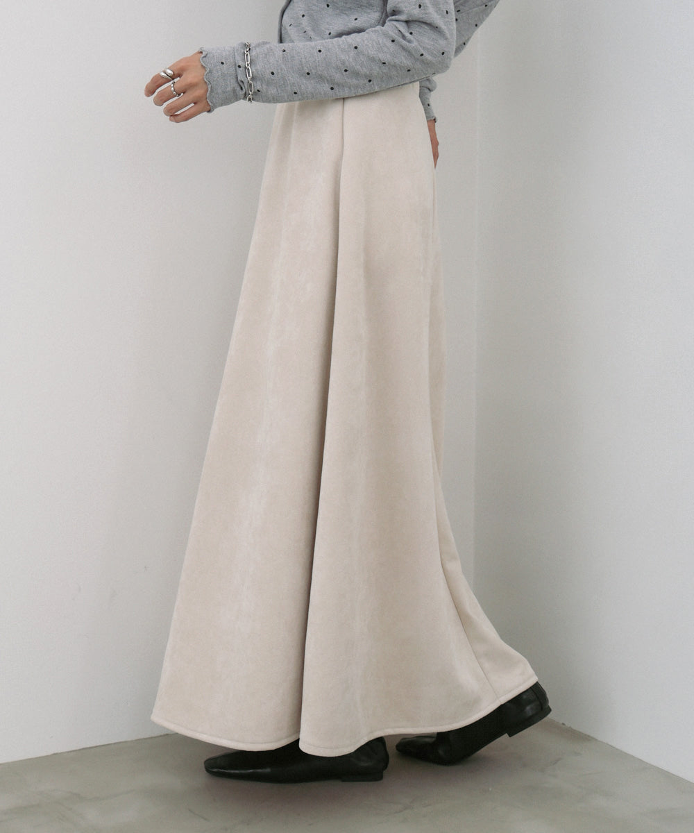 スウェードロングスカート