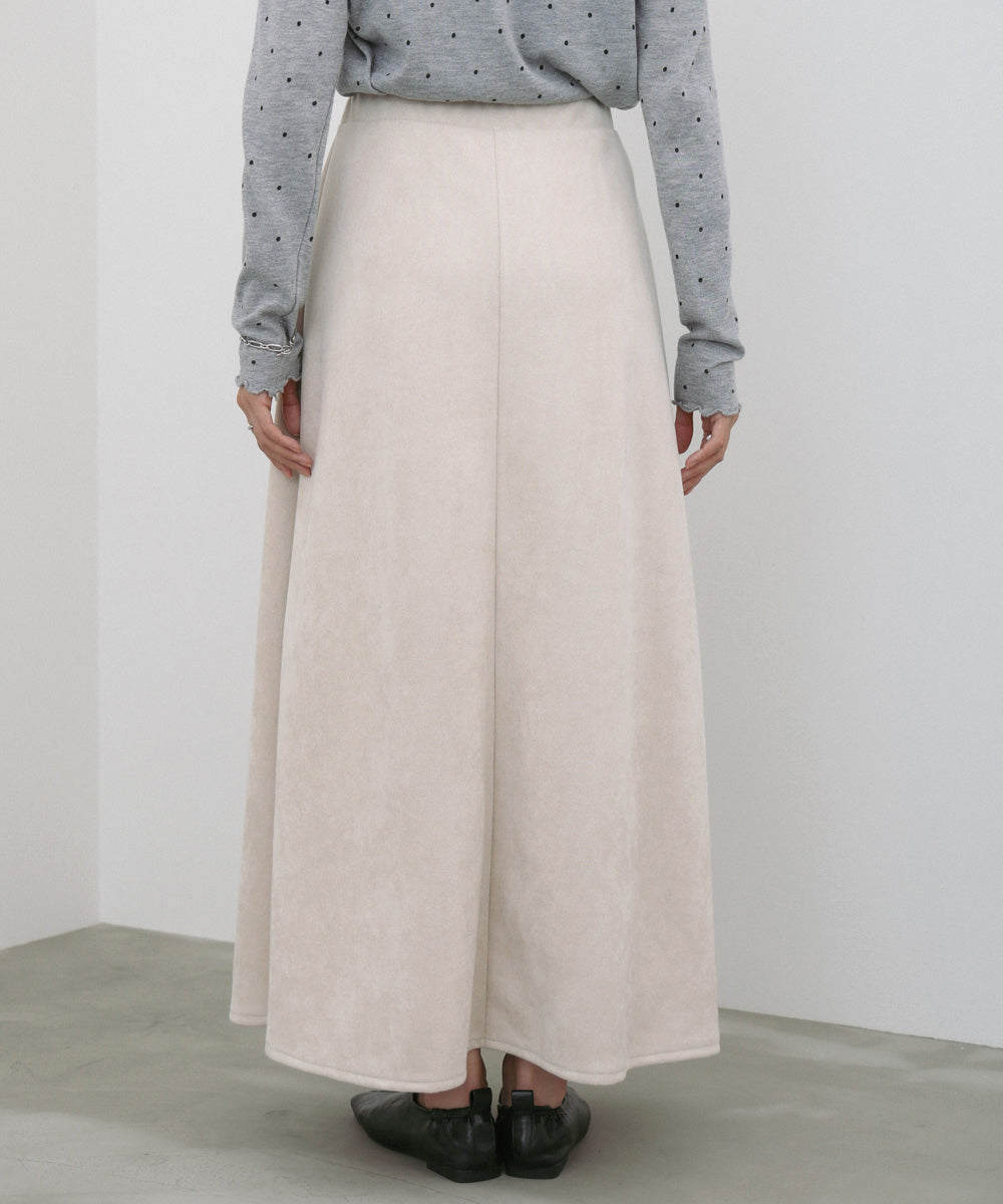 スウェードロングスカート