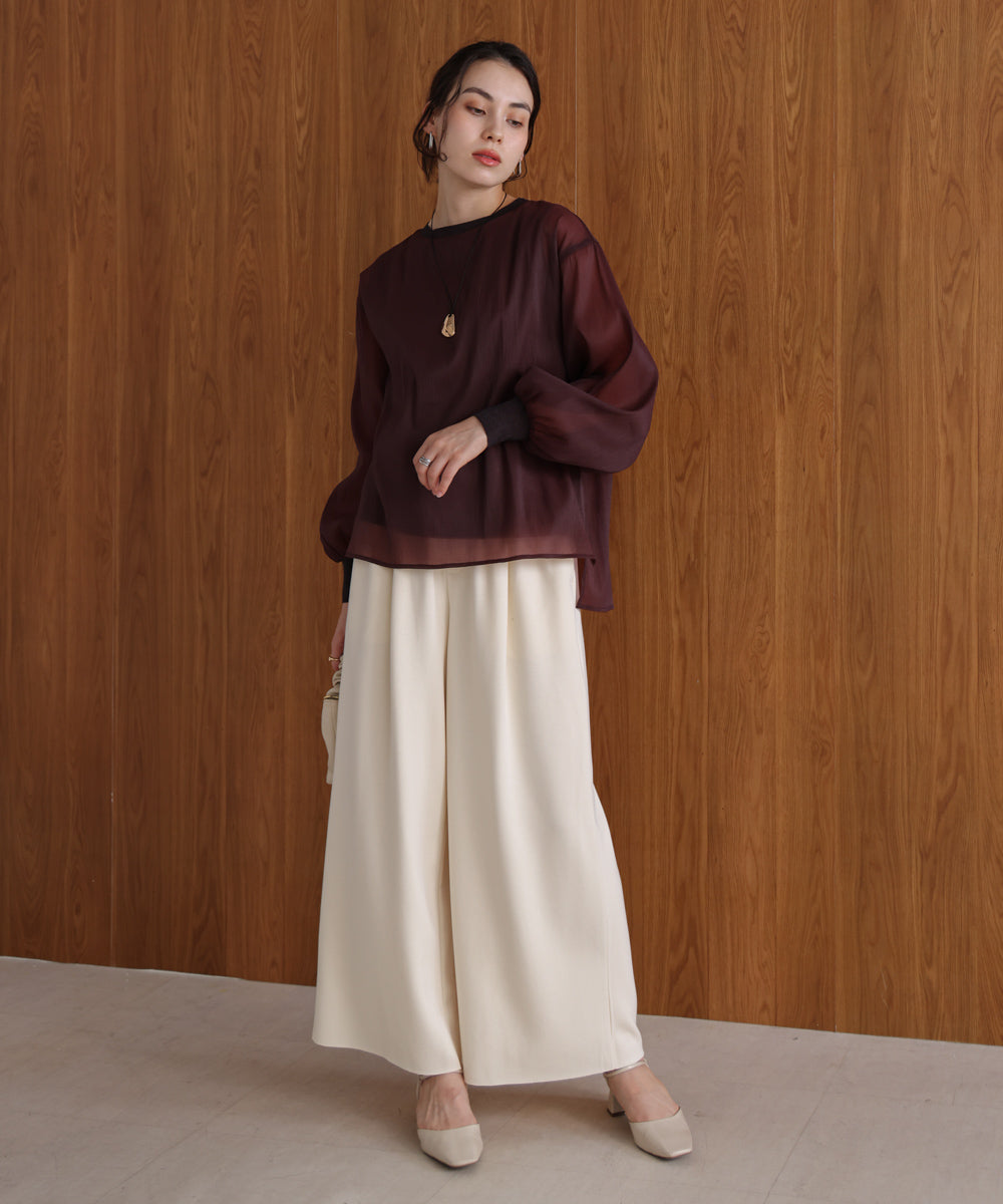 シアーレイヤードプルオーバー