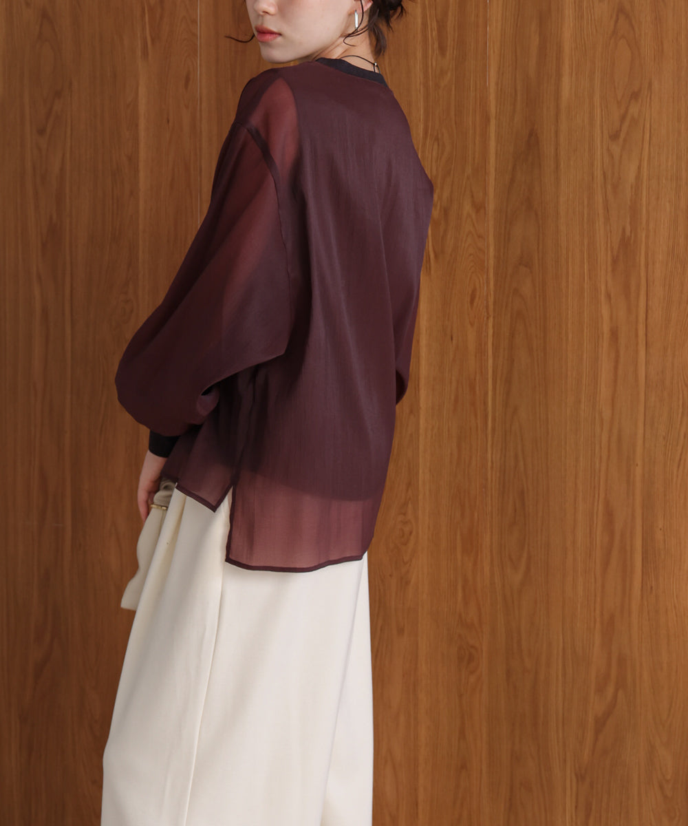 シアーレイヤードプルオーバー