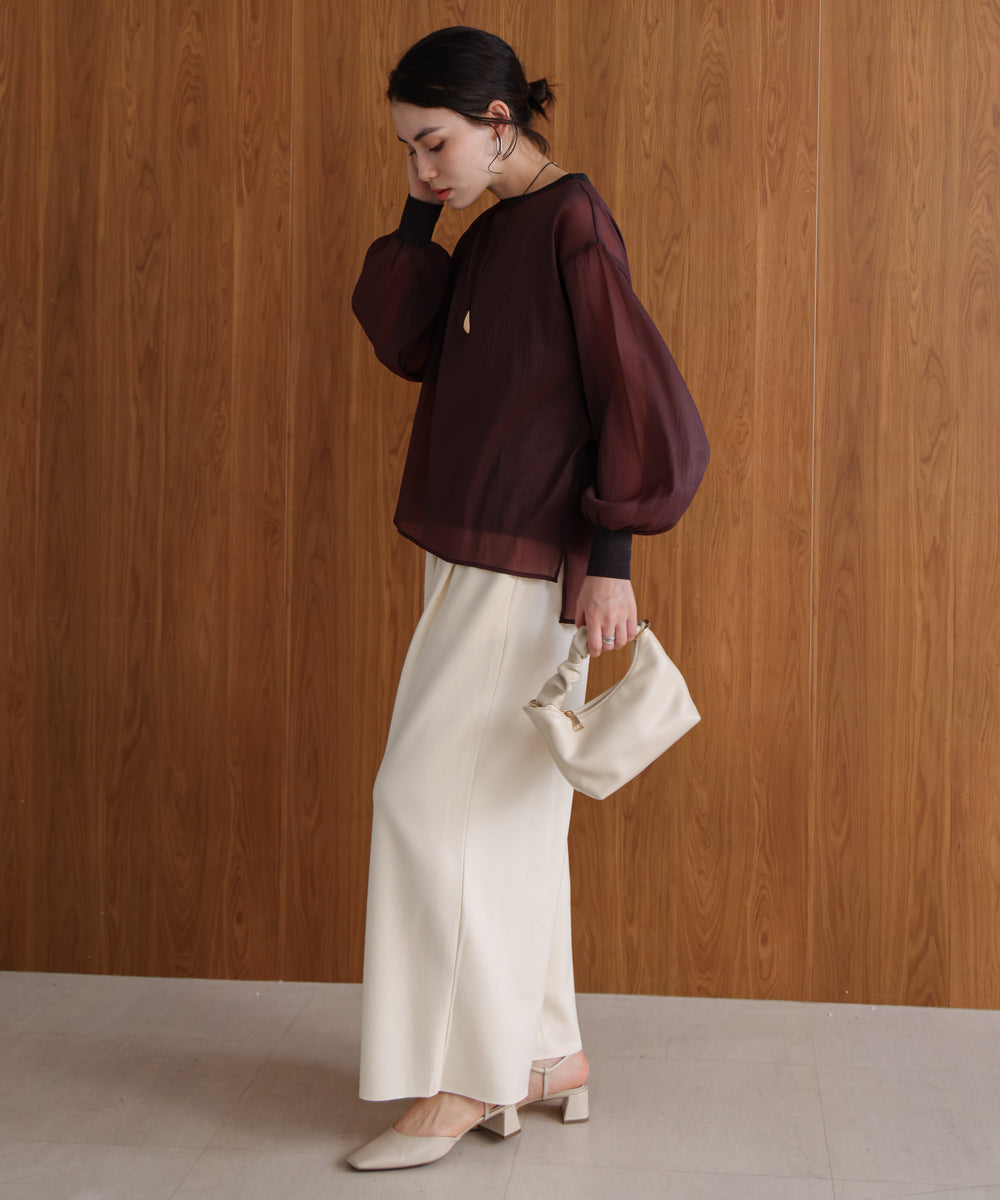 シアーレイヤードプルオーバー