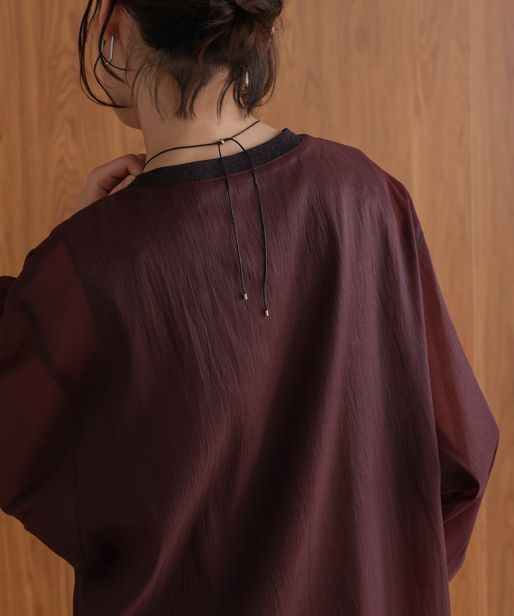 シアーレイヤードプルオーバー