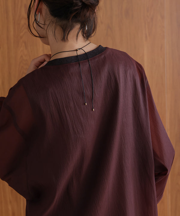 シアーレイヤードプルオーバー