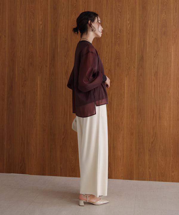 シアーレイヤードプルオーバー