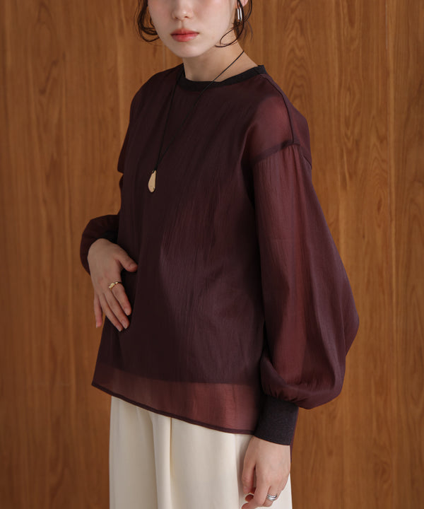 シアーレイヤードプルオーバー